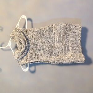 Gray Knit Sleeveless Turtleneck Sweater Kendall And Kylie